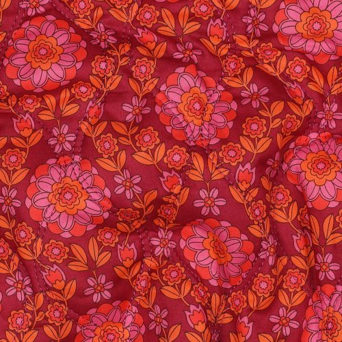 Preview: Baumwoll Stepper - Blossom Lines - bordeaux/pink/orange