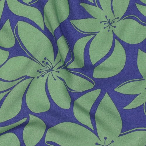 Preview: Viskose - Matilda Flowers - green/blue
