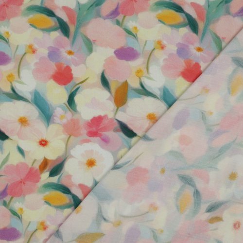 Preview: Viskose - Viana Flowers - multicolor pastell