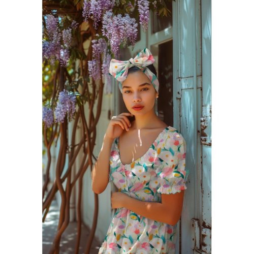 Preview: Viskose - Viana Flowers - multicolor pastell