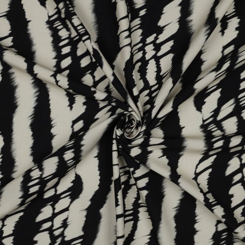 Viskose - Nachtwind - sand/schwarz