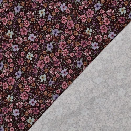 Preview: Jersey - Big Fiora Flowers - rosa/lila/mint/bordeaux