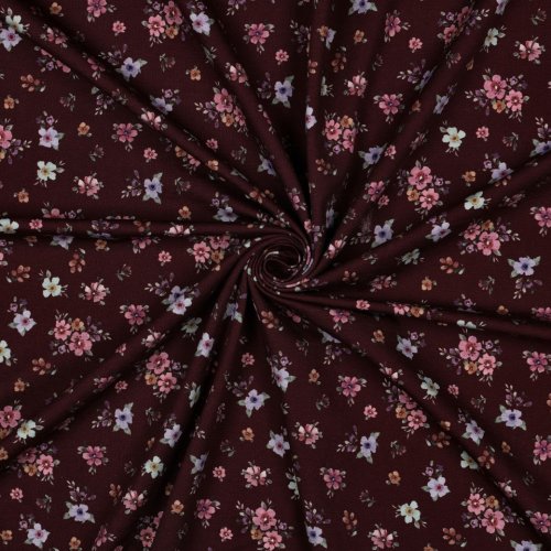 Preview: Jersey - Small Valeria Flowers - rosa/lila/mint/bordeaux