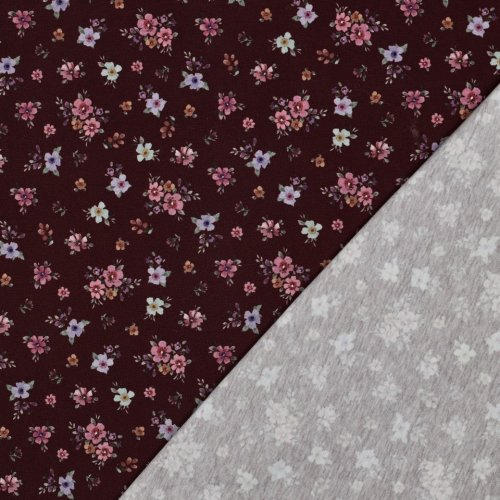 Preview: Jersey - Small Valeria Flowers - rosa/lila/mint/bordeaux