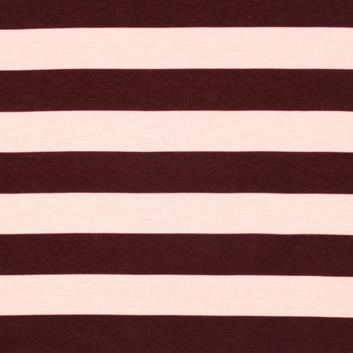 Preview: Soft Sweat - Meiko Stripes - bordeaux/zartrosa