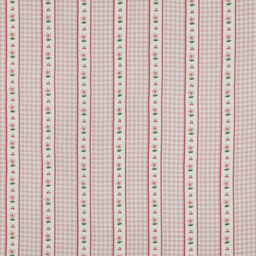 Preview: Musselin - Aviana - naturweiß/rosa/fuchsia