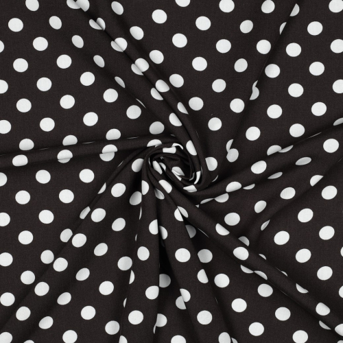 Viskose - Selda Dots - braun/weiß