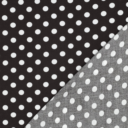Preview: Viskose - Selda Dots - braun/weiß