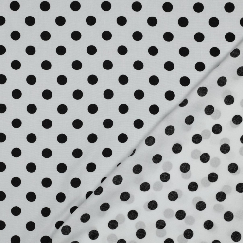 Preview: Viskose - Selda Dots - weiß/schwarz
