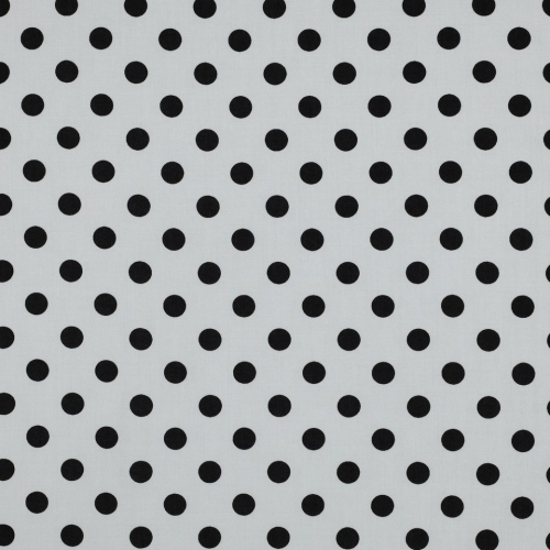 Preview: Viskose - Selda Dots - weiß/schwarz