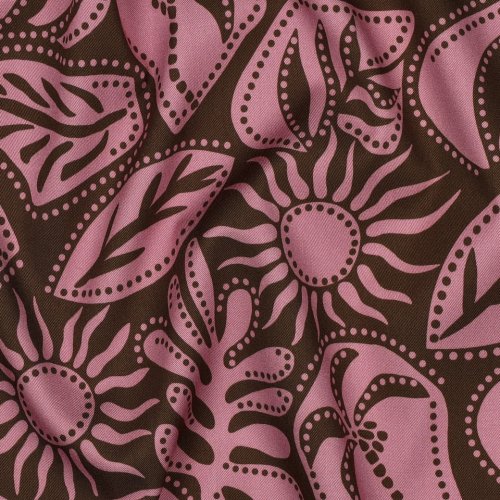 Preview: Viskose Stretch - Isla - rosa/braun