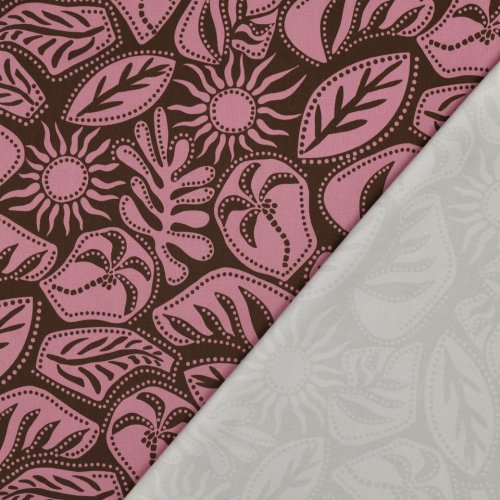Preview: Viskose Stretch - Isla - rosa/braun