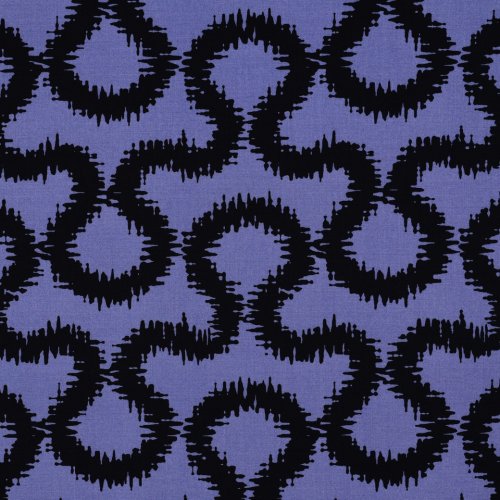 Viskose Stretch - Rhett - blaulila/schwarz