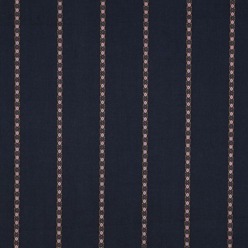 Baumwolle - Lajana - dunkelblau/rosa/orange