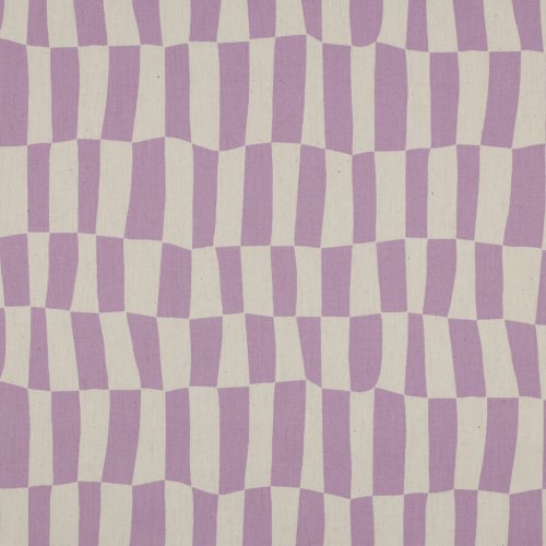 Bio Baumwoll Popeline - Checks - flieder/ecru - by Jennifer Bouron