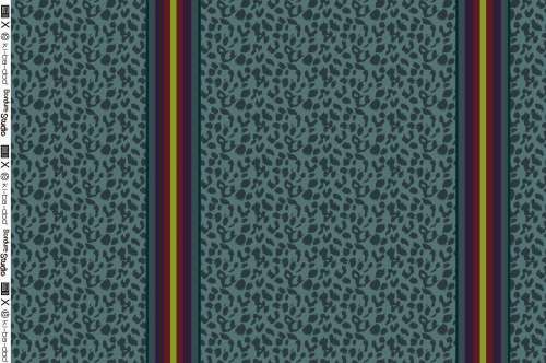 Viskose - Leo Streifen - smaragd/gulf coast - Bordure Studio - Swafing by Kibadoo
