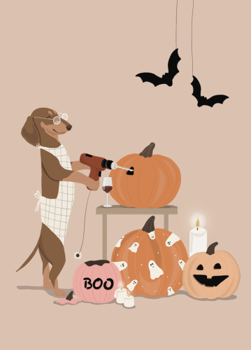 Postkarte - Halloween - Alfie´s Greetings