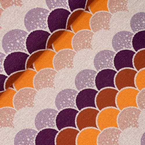 Bio Jacquard - Shingles - Col. 3 - silber Glitzer - Glossy - Hamburger Liebe - Albstoffe