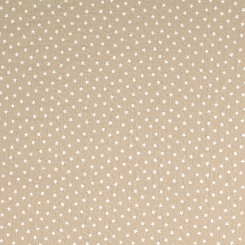 Musselin - Sternenzauber - beige