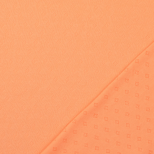 Preview: RESTSTÜCK 0,50m !!! - Feinstrickjersey - Ajour - apricot