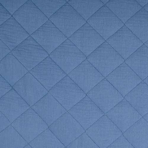 Preview: RESTSTÜCK 1,30m !!! - Musselin - Stepper - Big - uni - blau
