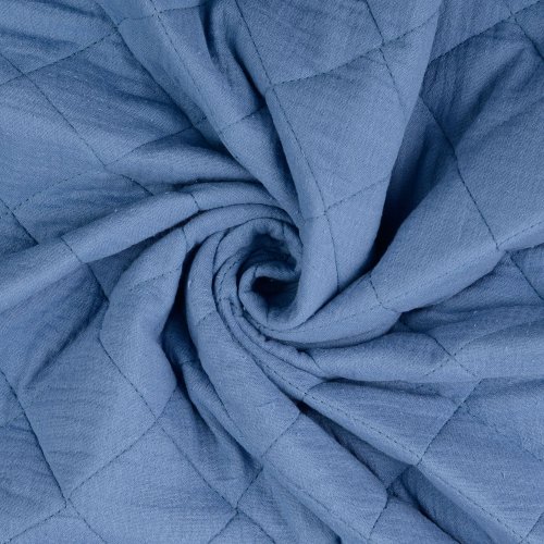 Musselin - Stepper - Big - uni - blau