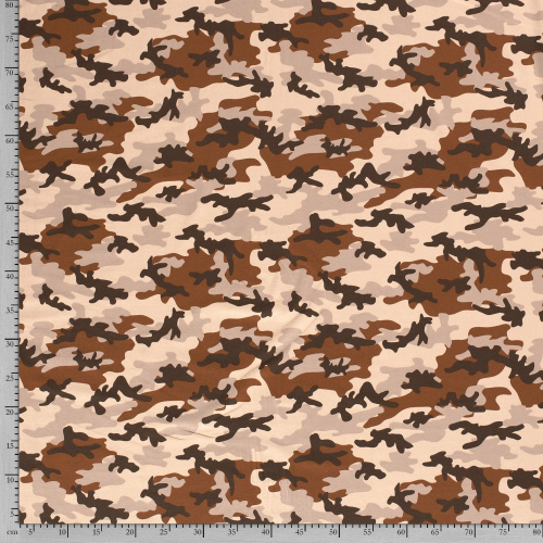 Preview: RESTSTÜCK 1,60m !!! - Jersey - Camouflage - beige