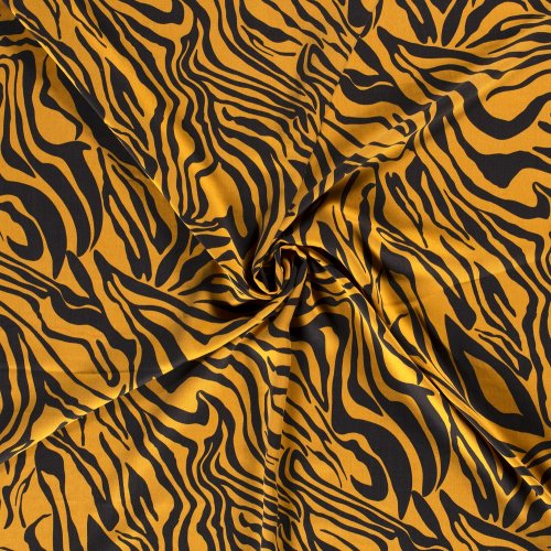 RESTSTÜCK 1,70m !!! - Lyocell - Zebra - senf