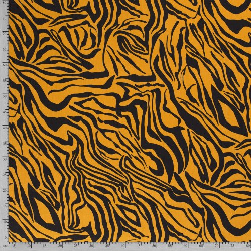 RESTSTÜCK 1,70m !!! - Lyocell - Zebra - senf