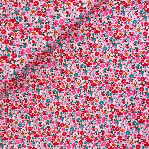 Jersey - Flowers - rosa