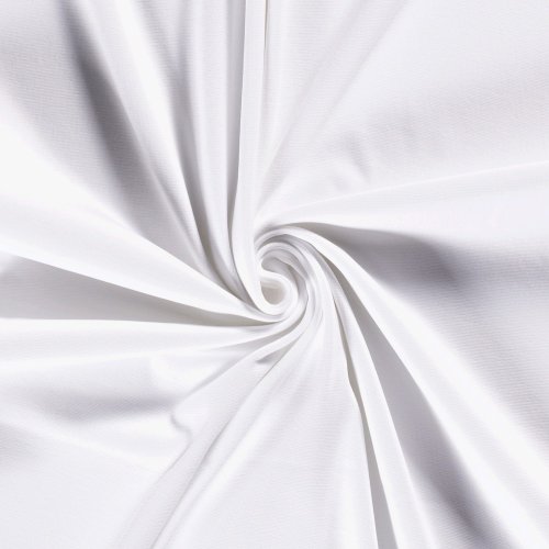 Schlauchbündchen - 140 cm - uni - weiß