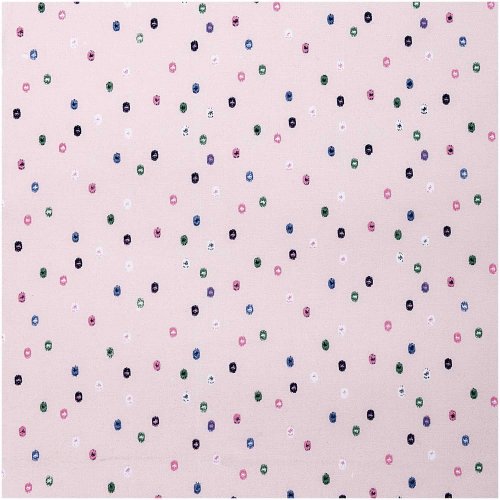 Baumwolle - Grafische Punkte - rosa - Travel the world - Rico Design