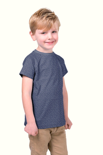 Preview: RESTSTÜCK 0,70m !!! - Jersey - Mini Drops - marine