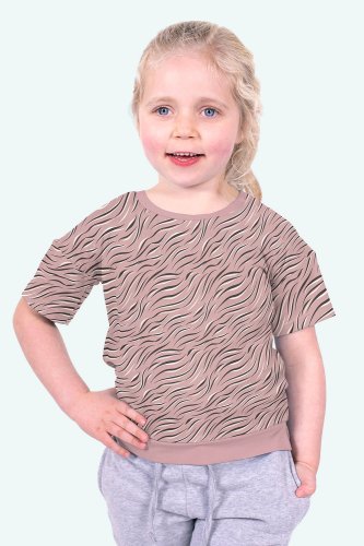 Jersey - Zebra Zaylee - rose