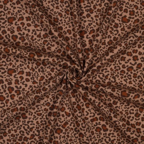 Preview: Rib Jersey - Roxy Leo - caramel/braun