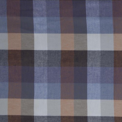Baumwoll Flanell - Maverick - ocker/jeansblau - Swafing