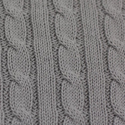 Zopfstrick - Sophie - uni grau - Swafing