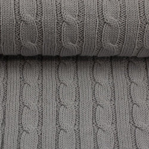 Zopfstrick - Sophie - uni grau - Swafing