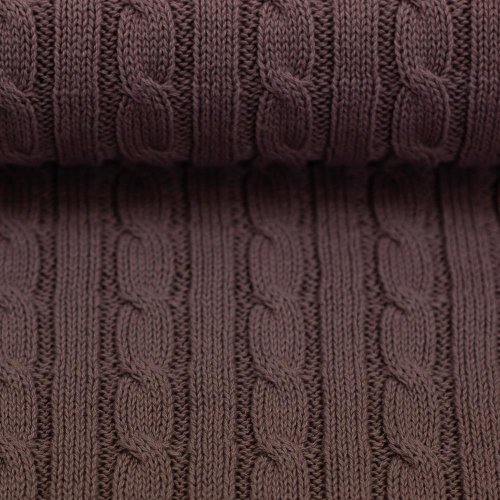 RESTSTÜCK 1,10m!!! - Zopfstrick - Sophie - uni mauve - Swafing