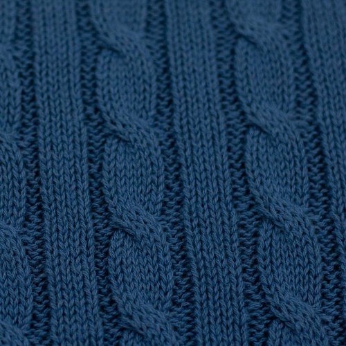 Zopfstrick - Sophie - uni jeansblau - Swafing