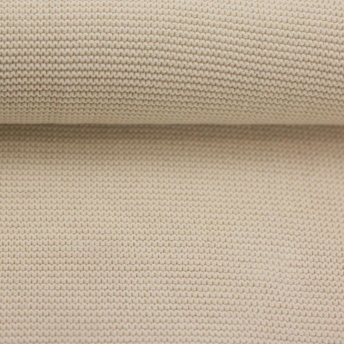 RESTSTÜCK 70cm !!! - Wellenstrick - Ella - uni naturweiß - Swafing