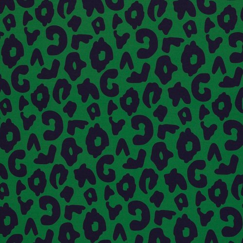 RESTSTÜCK 1,3m !!! - Modal French Terry - Happy Leo - dunkelblau/grün - Swafing by Cherry Picking