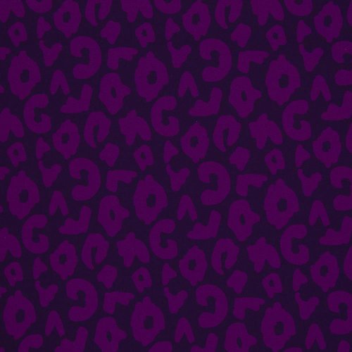 RESTSTÜCK 1,60m !!! - Modal French Terry - Happy Leo - lila/dunkelblau - Swafing by Cherry Picking