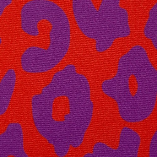 Preview: RESTSTÜCK 1,50m!!! - Viskose - Happy Leo - lila/orange - Swafing by Cherry Picking