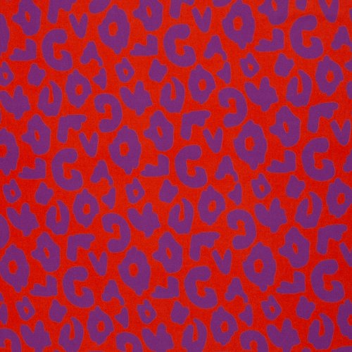 RESTSTÜCK 1,50m!!! - Viskose - Happy Leo - lila/orange - Swafing by Cherry Picking