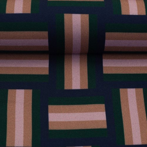 Viskose - Braid Stripe - royalblau - Geoluxe by Ki-ba-doo - Swafing