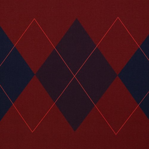 French Terry - Panel - Argyle Rauten - burgundy - Geoluxe by Ki-ba-doo - Swafing
