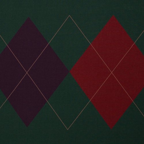 French Terry - Panel - Argyle Rauten - petrol - Geoluxe by Ki-ba-doo - Swafing