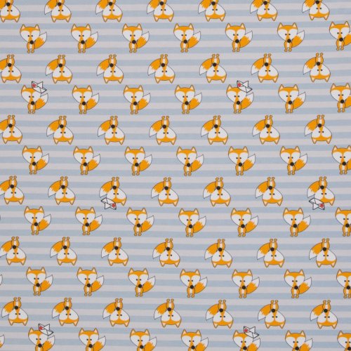 Preview: Jersey - Lovely Favs - hellblau/grau - by Cherry Picking - Swafing