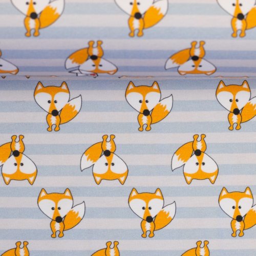 Jersey - Lovely Favs - hellblau/grau - by Cherry Picking - Swafing